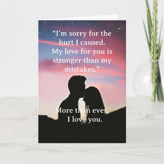 Carte I’m Sorry Relationship Card (Devant)