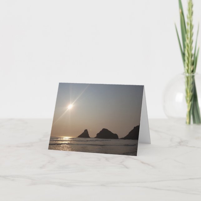 Carte "I Miss You" - Côte de l'Oregon (Devant)