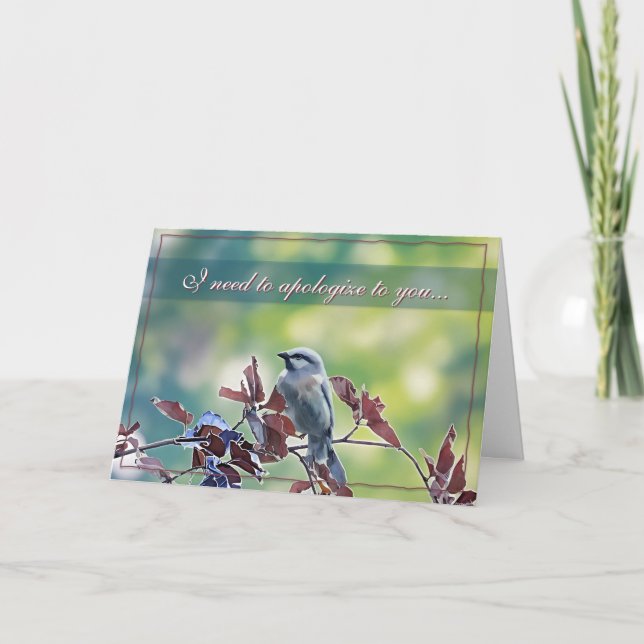 Carte I need to apologize... Sorry Card (Devant)