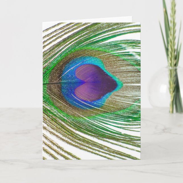 Carte I paons de coeur (Devant)