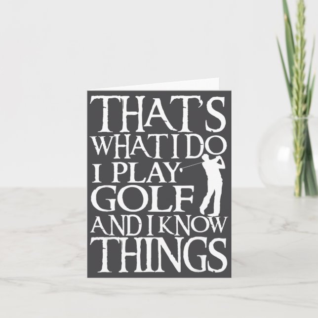 Carte I Play Golf Funny Golf Quote Shop Uni-adults &amp; (Devant)