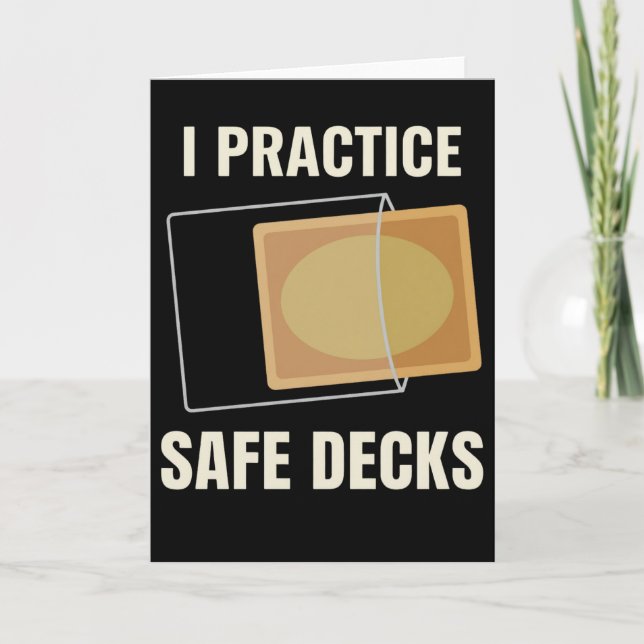 Carte I Practice Safe Decks Carpenter Builder Worksite (Devant)