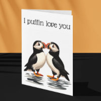 I Puffin Love you Valentine's Day Anniversary