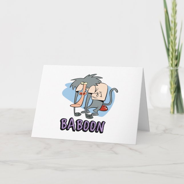 Carte I.R. Baboon Character Graphic (Devant)