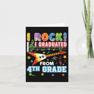 Carte I Rock Diplômé de 4e année Diplômée Dernière journ