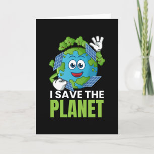 Carte I Save The Planet Photovoltaic Solar