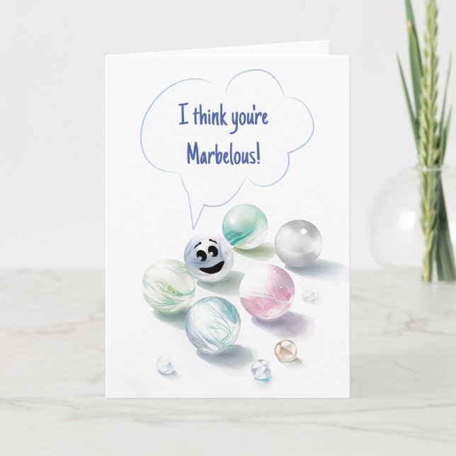 Carte I Think You are Marbellous Greeting Card (Devant)