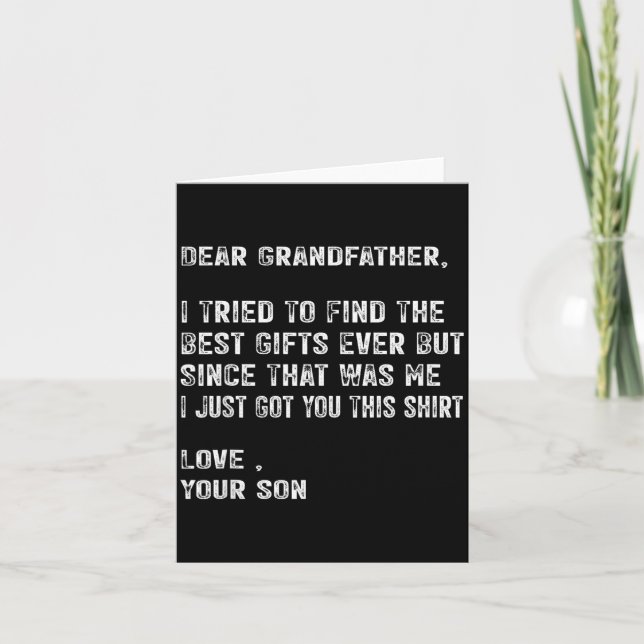 Carte I Tried To Find The Funny Grandfather Day Mens  (Devant)