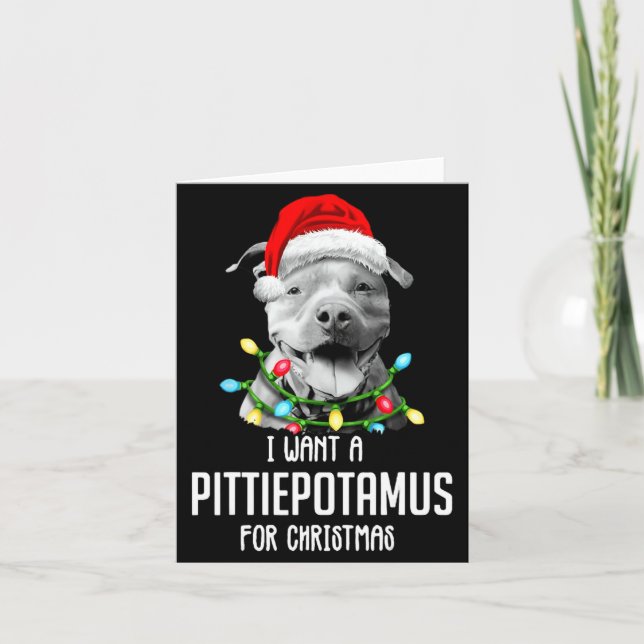 Carte I Want A Ttietamus For Christmas Funny Tbul  (Devant)