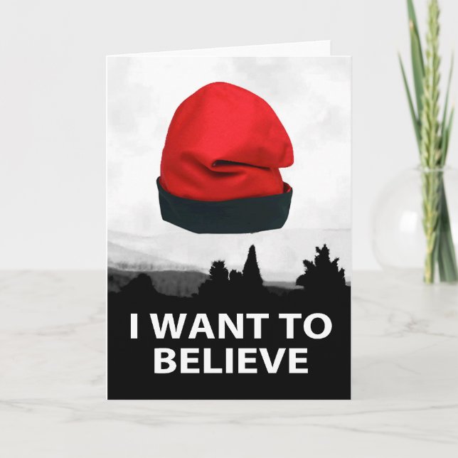 Carte I want to believe - Barretina (Devant)