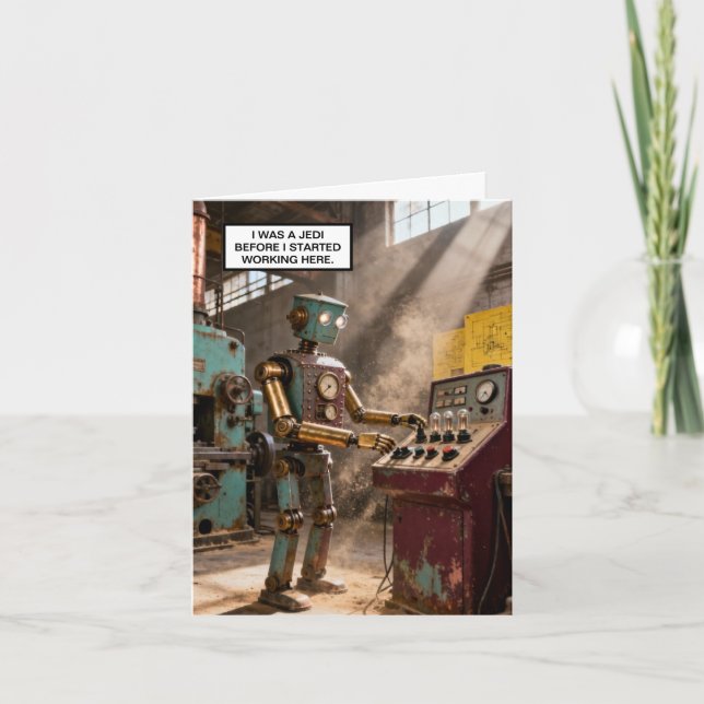 Carte I Was A Jedi™ Greeting Card (Devant)