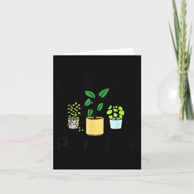 Carte I Wet My Plants _ Gardening Gift Gardener  (Devant)
