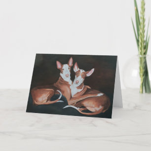 Carte Ibizan Hound Sisters