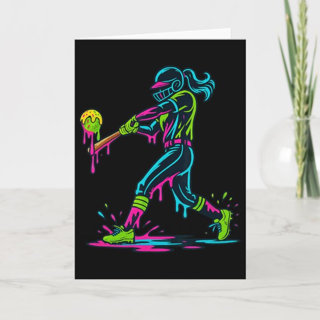 Carte Ice Cream Drip Softll Player Softll Drip Women Gir (Devant)