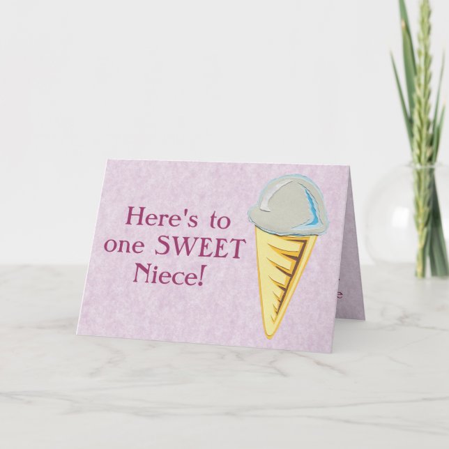 Carte Ice Cream personnalisable (Devant)