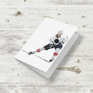 Carte Ice Hockey Player Note Cards