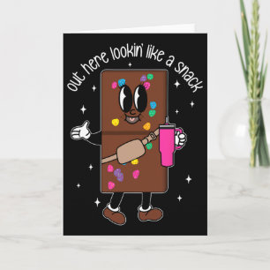Carte Ici dehors ayant l'air d'un snack Boujee Chocolate