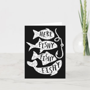 Carte Ici Poisson Poisson Drôle Cadeau Pour Les Amateurs