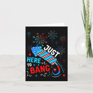 Carte Ici Pour Bang Funny 4 juillet Fête De L'Indépendan