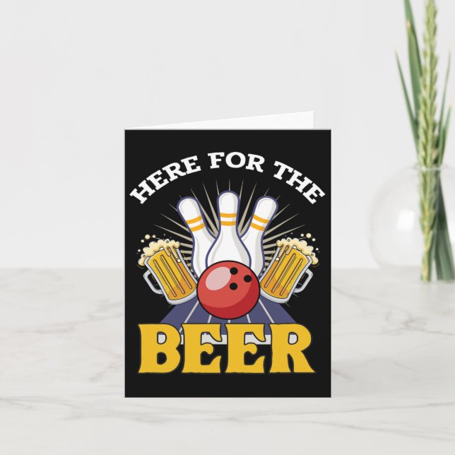 Carte Ici Pour Boire La Bière Bowling (Devant)
