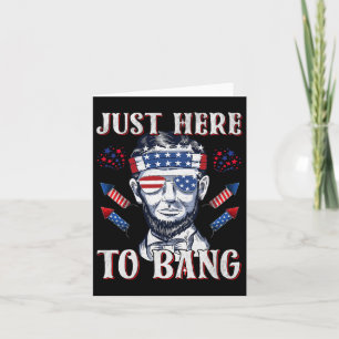 Carte Ici pour claquer Abraham Lincoln Feux d'artifice d