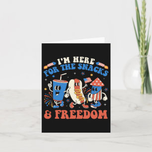 Carte Ici Pour Les Snacks Et Freedom Boy Girl Enfant 4th