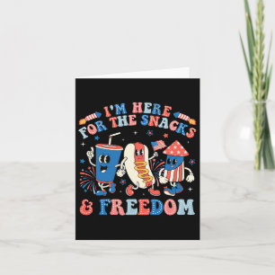 Carte Ici Pour Les Snacks Et Freedom Boy Girl Enfant 4th