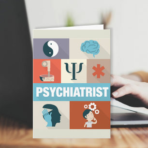 Carte Icône de psychiatre professionnel conçue de manièr