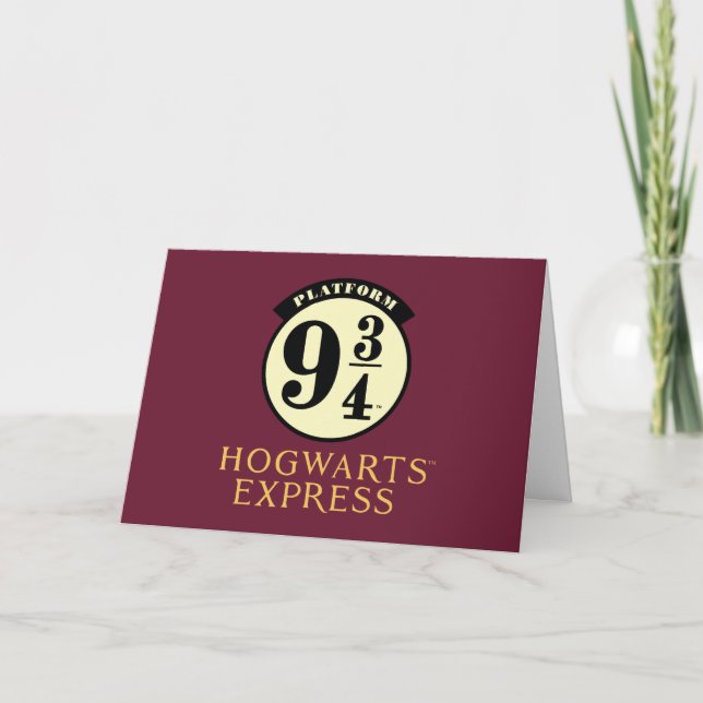 Carte Icône EXPRESS de la plate-forme 9 3/4 HOGWARTS™ (Devant)