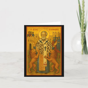 Carte Icône orthodoxe de St Ignace d'Antioche 