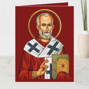 Carte Icône orthodoxe Saint Nicolas 04
