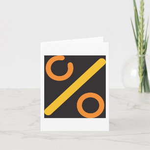 Carte Icône Pourcentage