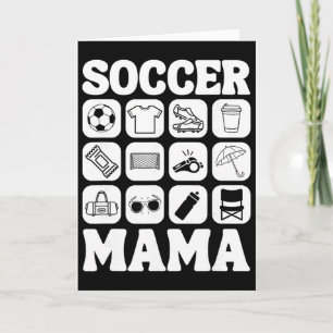 Carte Icônes de maman de football Essentiel de football 
