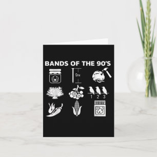 Carte Icônes des groupes musicaux des années 90 Culture 