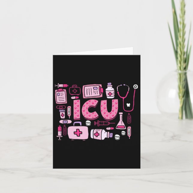 Carte Icu Joyeux Valentines Unité de soins intensifs de  (Devant)