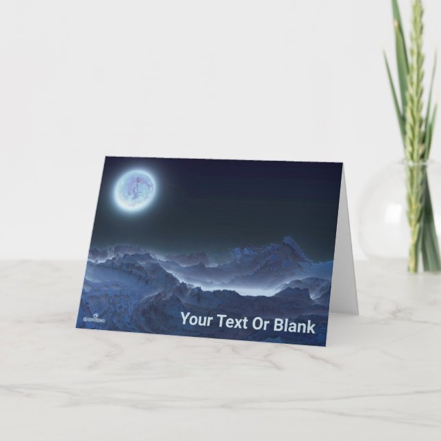 Carte Icy Planet, Lune gelée (Devant)