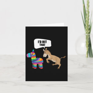 Carte ID Donkey J'Ai Touché Que Pinata Mexicain Drôle Ci
