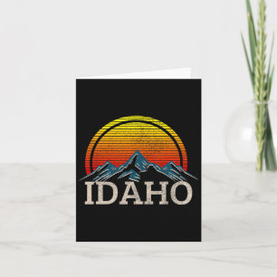 Carte Idaho Montagnes Vintages Retro Nature Randonnée So