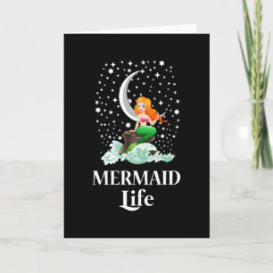 Carte Idée cadeau d'anniversaire drôle de fille sirènes 