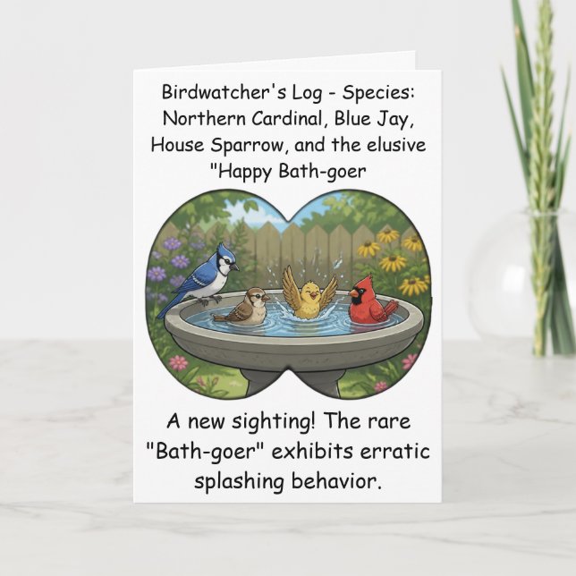 Carte Idée cadeau d'anniversaire drôle pour l'observatio (Devant)