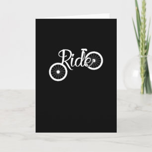 Carte Idée cadeau de chemise à vélo Ride MTB Cadeau pour