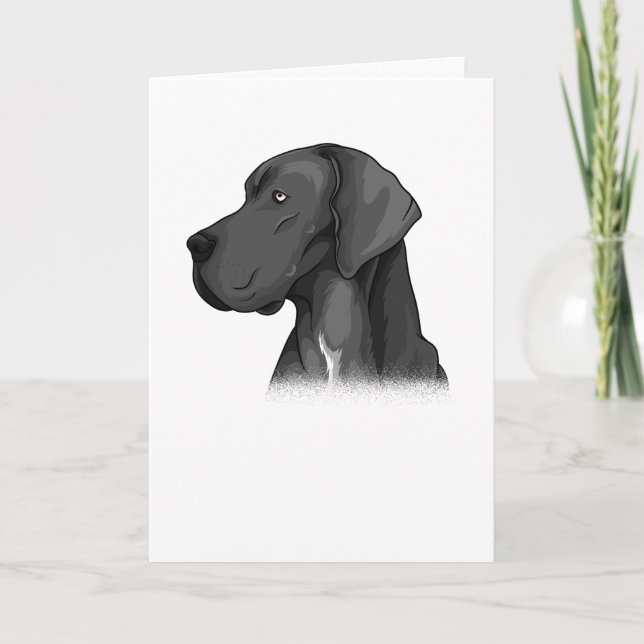 Carte Idée-cadeau de chien mastiff allemand (Devant)