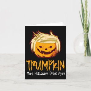 Carte Idée cadeau de l'Halloween amusant Donald Trump Co