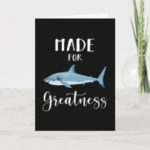 Carte Idée cadeau drôle requins océan aileron poisson me