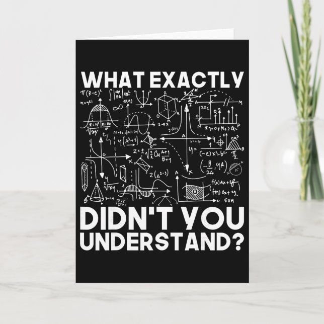 Carte Idée cadeau scientifique drôle physicien maths phy (Devant)
