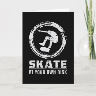 Carte Idée cadeau skateboard skate skateur skateboarding
