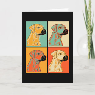 Carte Idée de cadeau pour chien Rhodesian Ridgeback