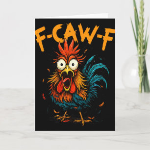 Carte Idée de cadeaux drôles F-caw-f pour le travail F C
