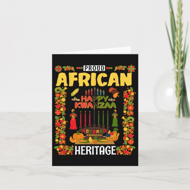 Carte Idée de tenue Kwanzaa pour femmes et Kwanzaa de no (Devant)