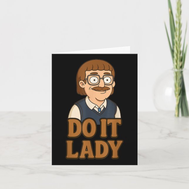 Carte Idée drôle de faire madame blague humour  (Devant)